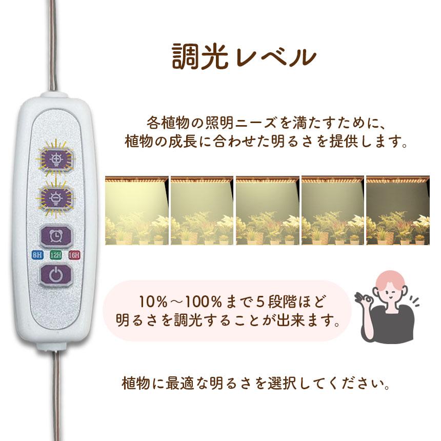 植物育成ライト２枚、育苗シート、スマートタップ LED植物育成ライト 植物育成ライト 2連 2枚 薄型 板状 板 パネル 5段階