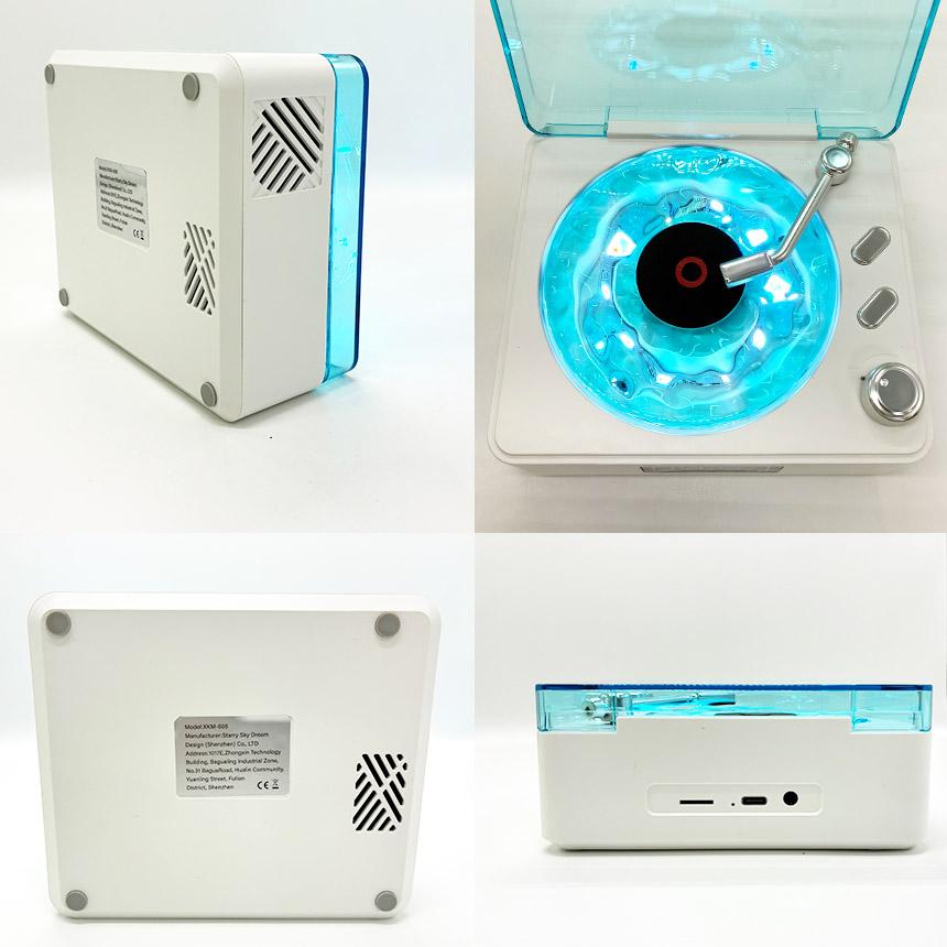 スピーカー 小型 Bluetooth ワイヤレス ライト レトロ レコード型 2