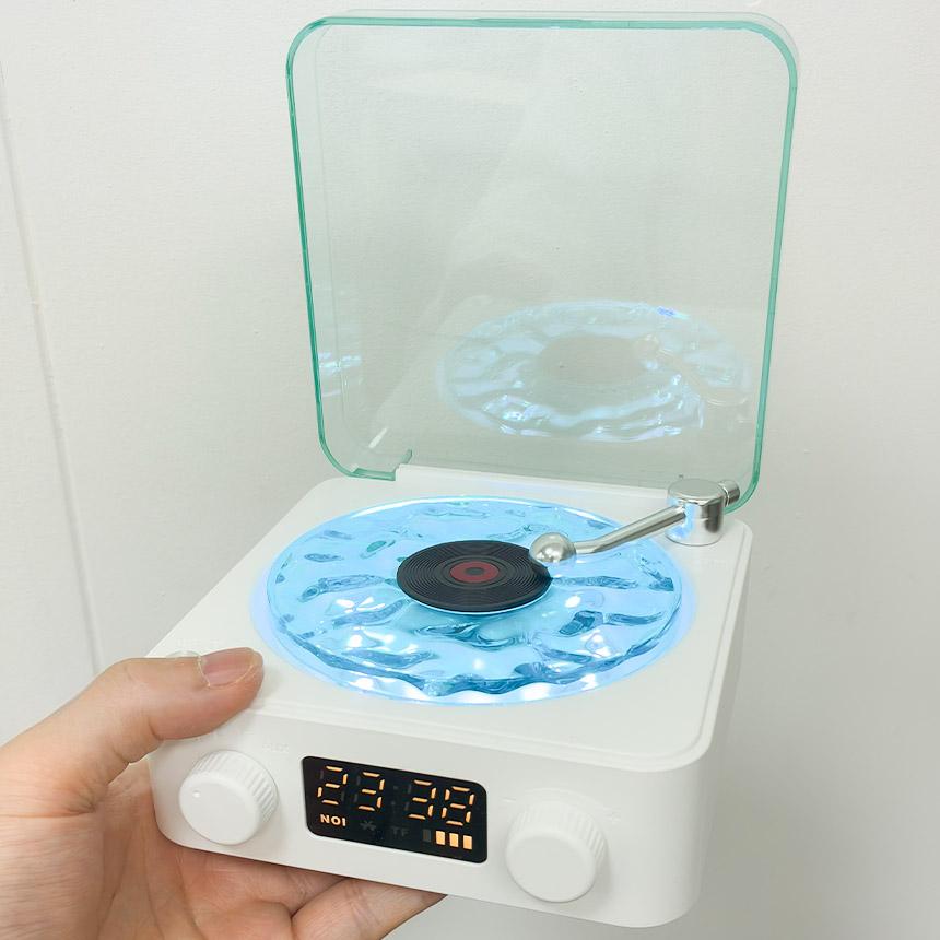 スピーカー 小型 Bluetooth ワイヤレス ライト レトロ レコード