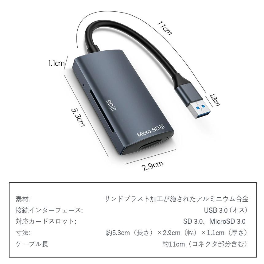 SDカードリーダー USB3.0接続 写真 保存 データ バックアップ UHS-1