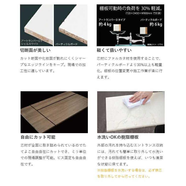 【ポイント10倍】6段D450 可動棚板セット Aタイプ 南海プライウッド KTA6D4-S-LW-Aの画像