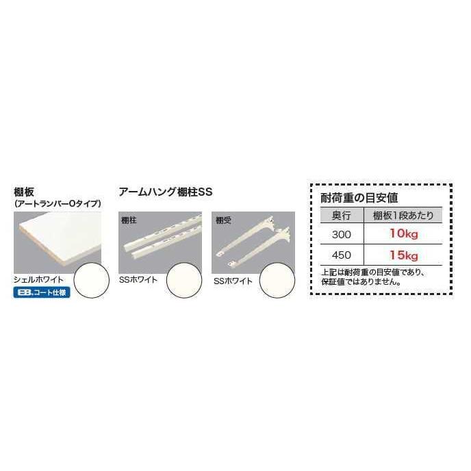南海プライウッド 【ポイント10倍】4段 D450 可動棚板セット Bタイプ