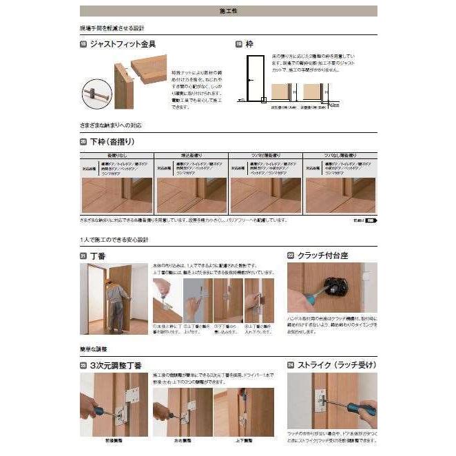 LIXIL（リクシル） 標準ドア ラシッサS LYA ケーシング枠 05520／0620