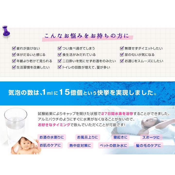水 水素水 500ml 3ケース 72本 ペットボトル ナノバブル 国内 ミネラルウォーター 災害時 備蓄 シェルエールの画像