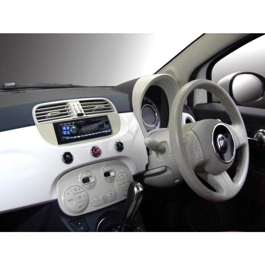 フィアット500／500C用 1DINサイズ カーオーディオ取付キット GE