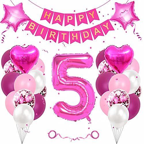 誕生日 飾り付け 誕生日 バルーン ナンバー 数字風船 5歳 ピンク女の子 ハート パーティー飾り 誕生日パーティー バースデイパーティー 風船 装飾 Ofecibca6k パーティグッズ Www Nimakitchen Com