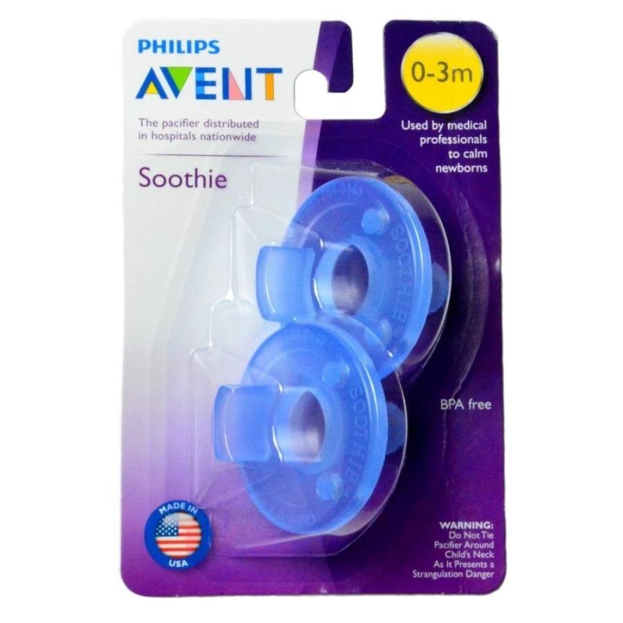 ★国内配送★ フィリップス Avent Soothie Pacifier おしゃぶり 0-3ヶ月用 2個パック ブルー 並行輸入品|miraisutoa|04