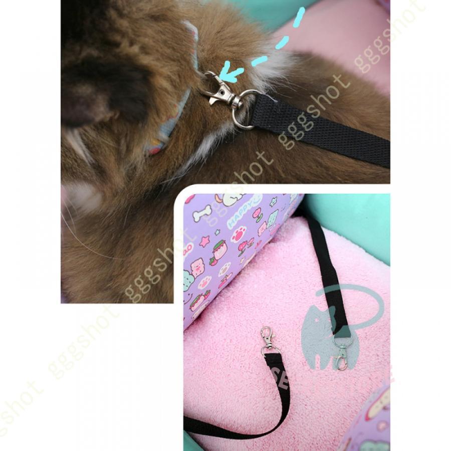 ドライブボックス 中型犬 柴犬 犬 猫用 2WAY 夏用 ペットベッド 車酔い防止 飛び出し防止リード＆フック付 ドライブベッド 座席シート 滑り止めの画像