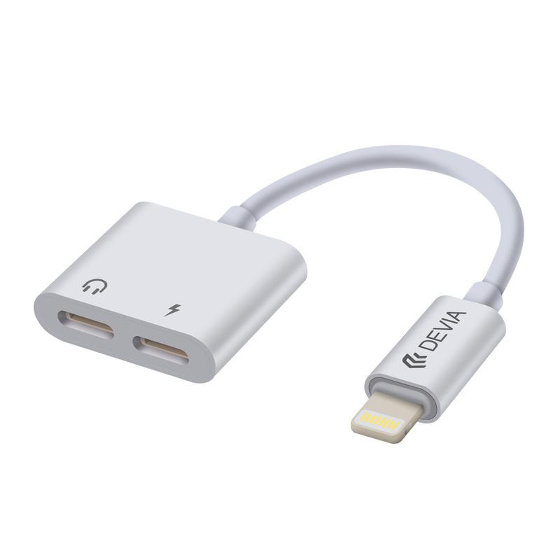 コネクター ライトニングイヤホン 同時充電 Lighting ケーブル iPhone /2 in1 Dual Lightning