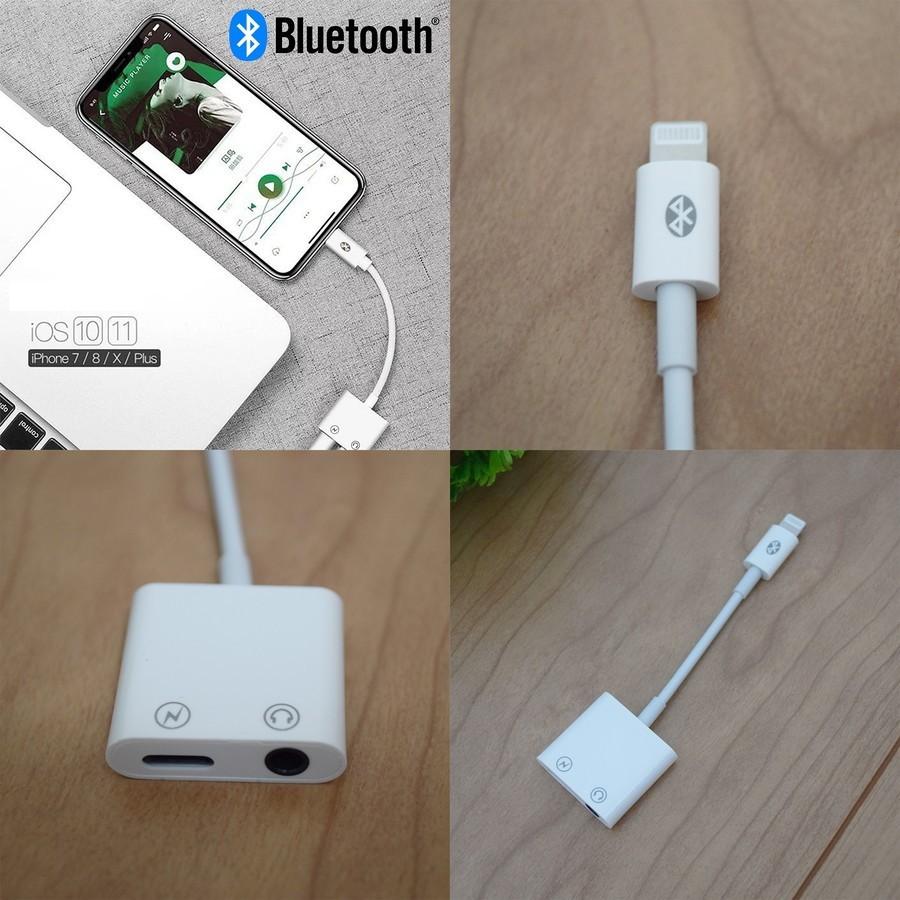 Bluetooth接続版【大好評】最新iOS12対応 iPhone 2in1 充電 ＆イヤホン オーディオ ダブルジャック ケーブル｜mirakurusutoa｜02