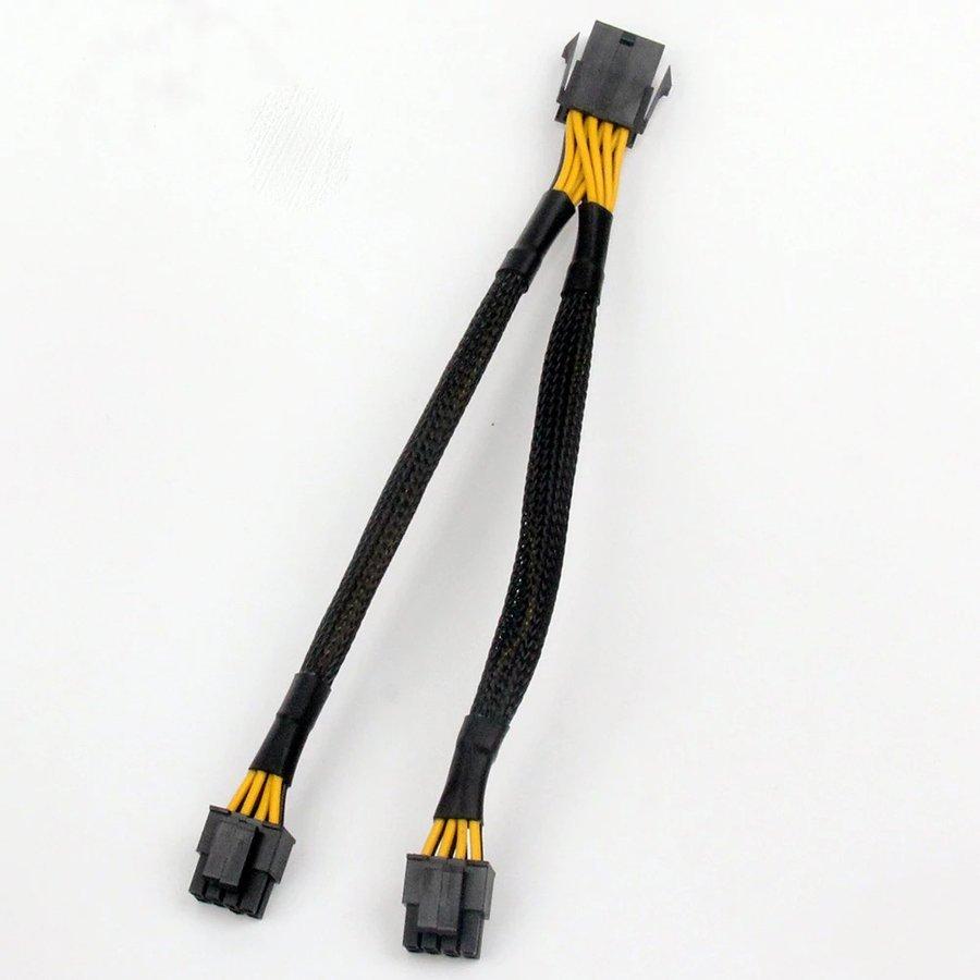 CPU電源 8ピン から CPU 8ピンx2 EPS12V8pin 分岐ケーブル 20cm 【管理
