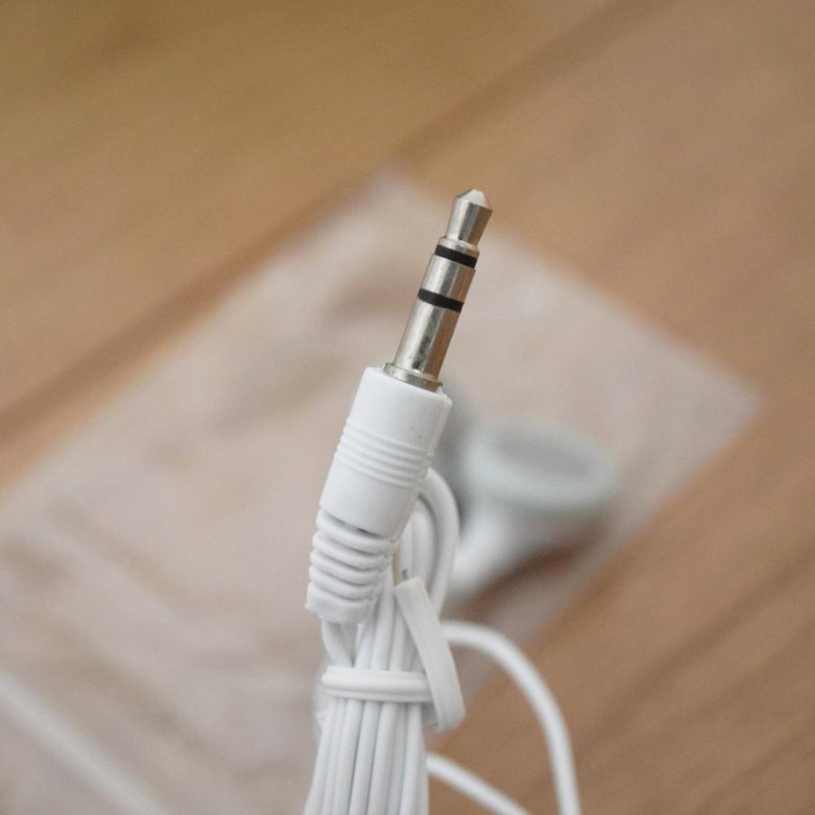 使い捨て 3.5mm イヤホン ジャック【ホワイト】 1m 送料無料 : えぶり