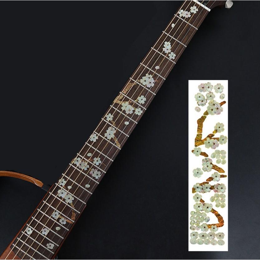 ギター指板フレットボードインレイステッカー【桜吹雪】 : えぶり