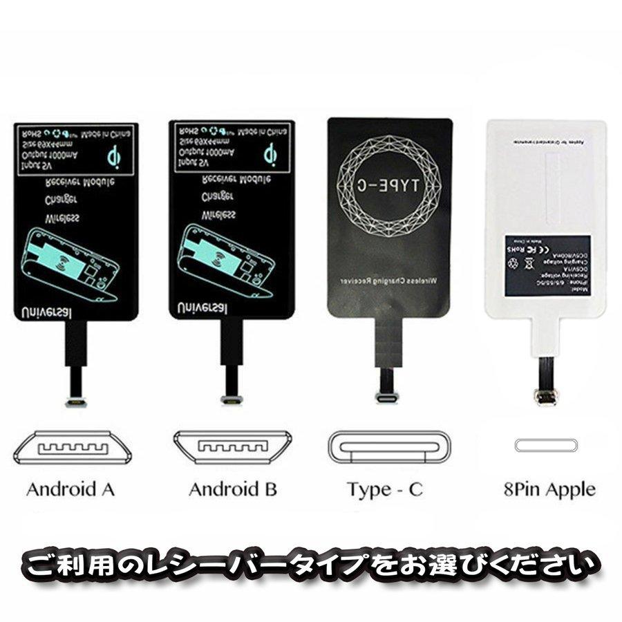 No.1】 置くだけ充電可能 ワイヤレス充電 レシーバーシート Qi対応