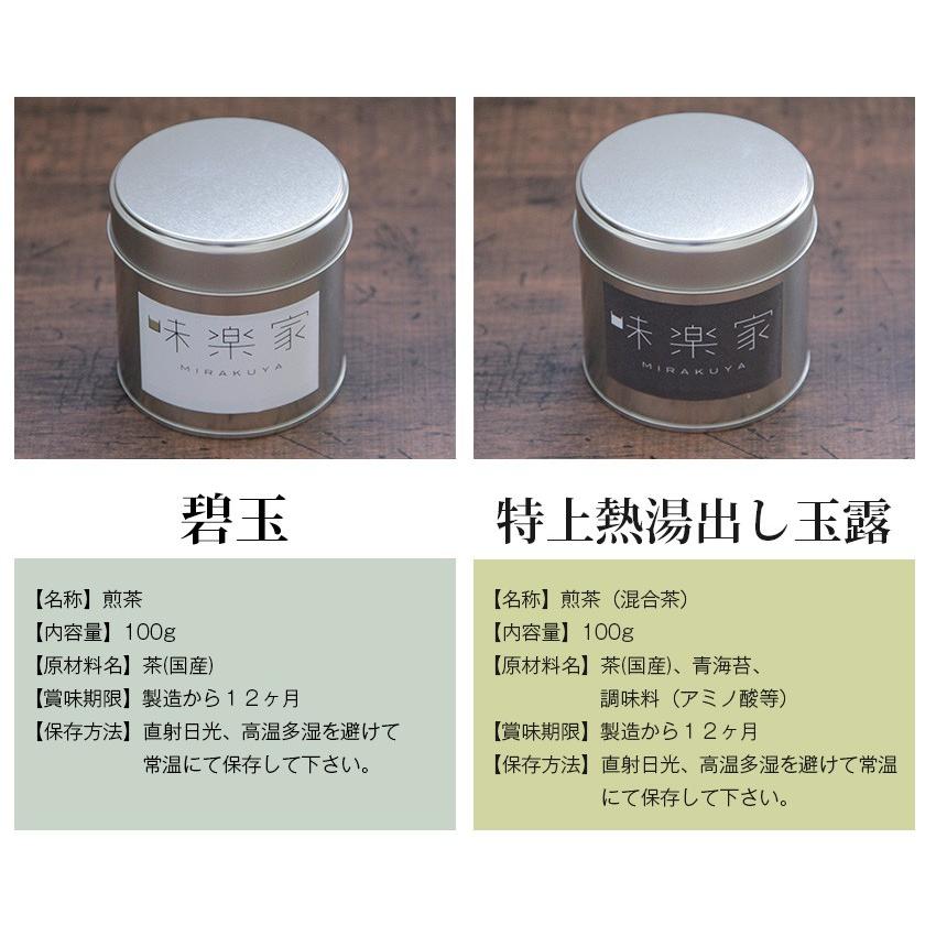 贈答用　お茶ギフト　碧玉　特上熱湯出し玉露　寿楽　寿芳  味楽家の4種類のお茶セット　 |  | 02
