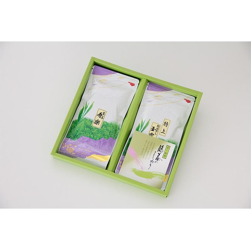 贈答用　お茶ギフト　味楽家の2種類のお茶セット　寿楽　特上熱湯出し玉露 |  | 04