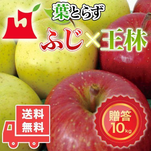 専用１０キロ　ふじ、王林 青森県産 葉とらず ふじ・王林セット ご贈答用 約10kg (約28〜36個