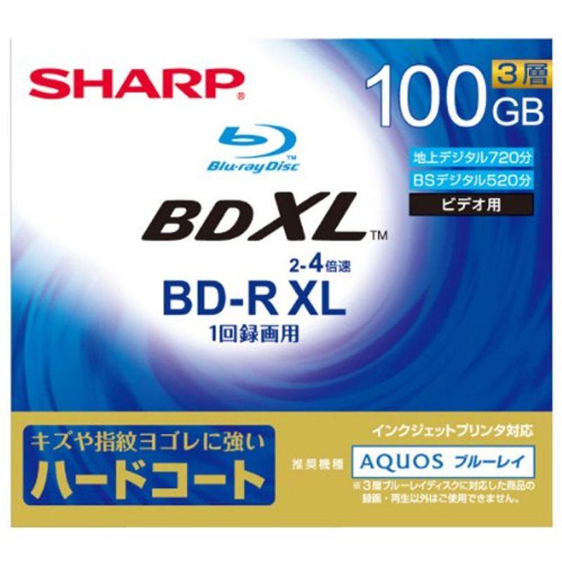 シャープ 4倍速対応BDR XL 1枚パック 100GB ホワイトプリンタブルSHARP VR100DR1 PC 2023060814275002178ミランダヤフー店 通販