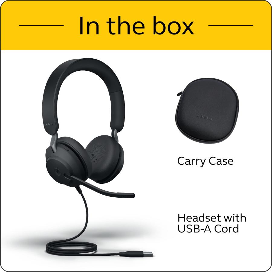 メーカー公式店 Jabra Evolve2 40MS 有線ヘッドホン USB-A ステレオ