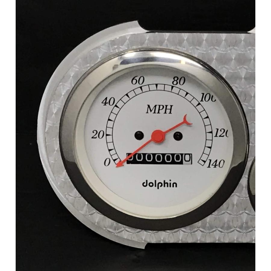 ドルフィンゲージ 1948 1949 1950 フォード トラック 5ゲージ ダッシュパネルエンジン メカニカル ホワイト