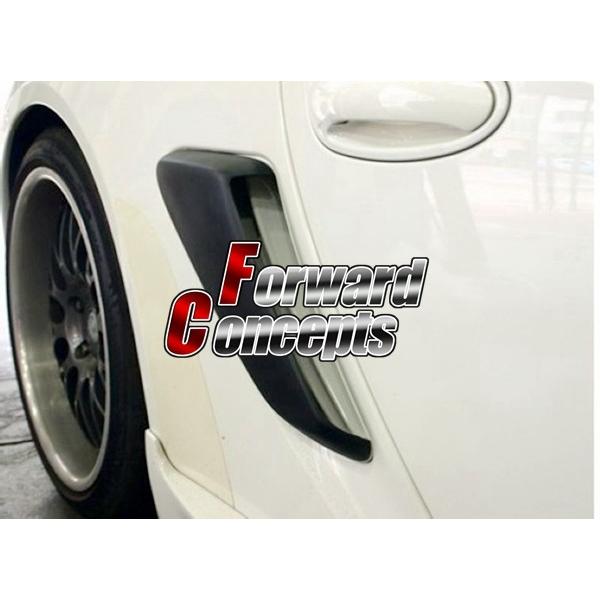 カスタムパーツ(エアロ) カーボンファイバー 06-11カイマン/ボクスター987サイドエアーインテンケース 車 外装パーツ エアロ