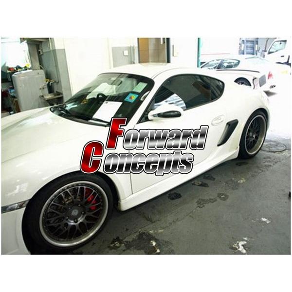 カスタムパーツ(エアロ) カーボンファイバー 06-11カイマン/ボクスター987サイドエアーインテンケース 車 外装パーツ エアロ