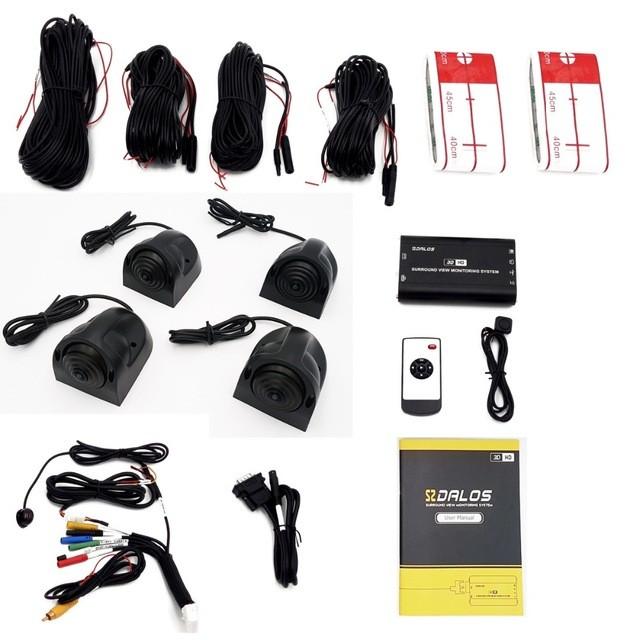 【24時間以内発送】 RV /キャンピングカー HD 3D 360サラウンドビューシステム1080 DVR Gセンサー用 バードビュー カメラシステム 車 モニター 【AA9298626161】(33240円)