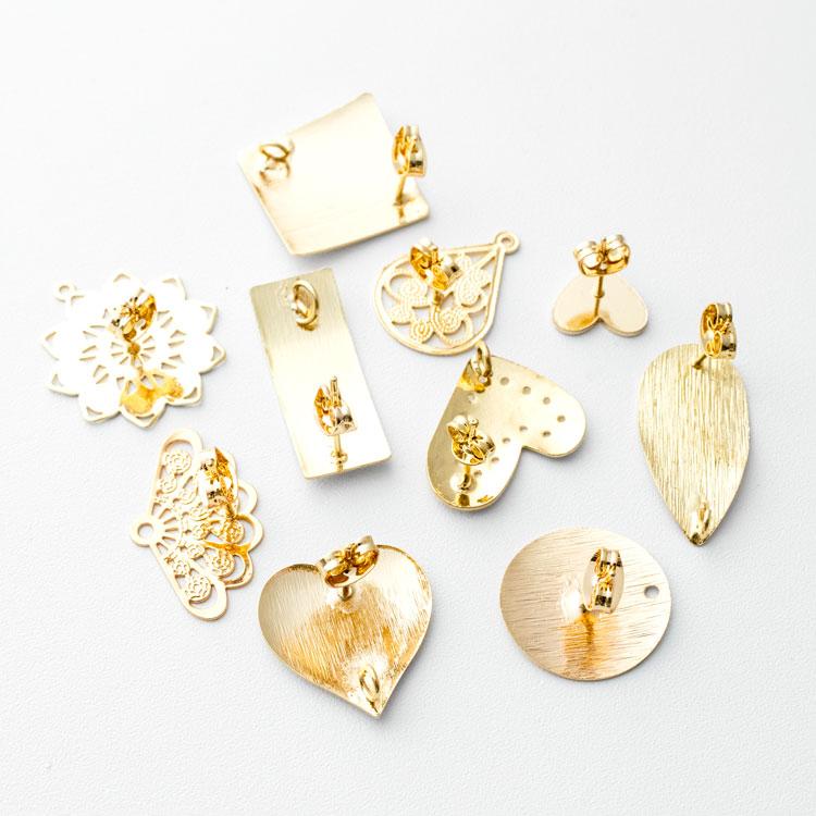 全10種】オリジナルイヤリング ピアス 14金メッキ (1ペア入 