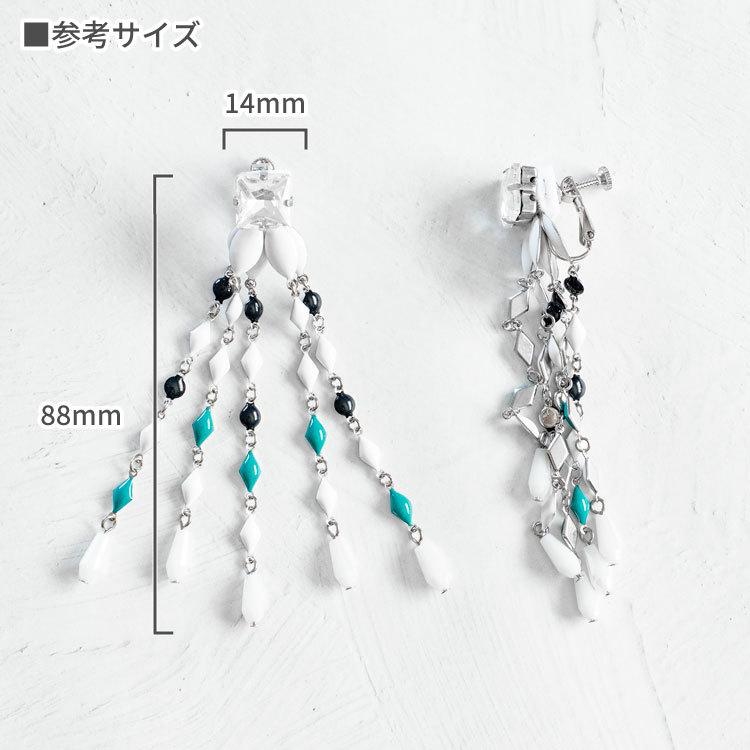 全1色】七宝風エポキシイヤリング ピアス (1ペア入)バッジ ブローチ 