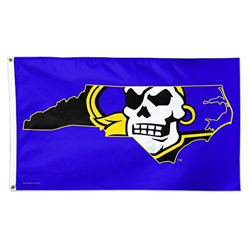 最安 Carolina East WinCraft Pirates Flag Deluxe 5' x 3' Flag Pirates ECU レインブーツ