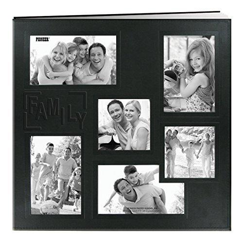 【セール】 12"X12"Family Album Bound Post Frame Collage Embossed Sewn  品 Black その他ビーズ、アクセサリー用品