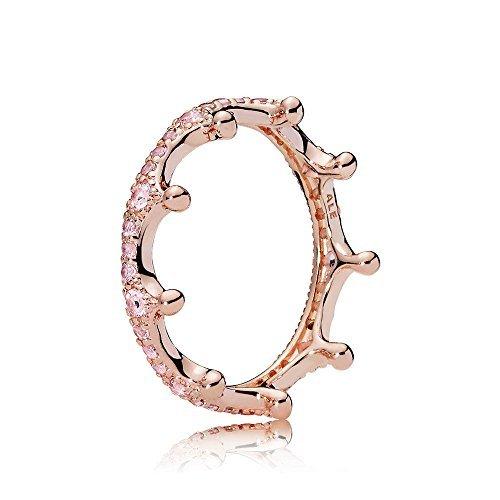 【正規逆輸入品】 PANDORA Crystals Pink Blush & Orchid Ring, Crown Enchanted レインブーツ