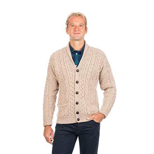 ショッピング Saol メリノウール 100 メンズ ショールカラー カーディガンセーター Us サイズ Xlarge カラー ブラウン 謝恩セール Www Superavila Com