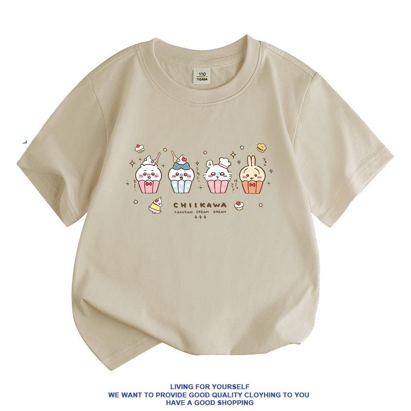 なんか小さくてかわいいやつ  ちいかわ うさぎ ハチワレ 子供服 半袖Tシャツ  通気性 肌着 柔らかい 100%綿  丸首 男の子 女の子 子ども服 小学生 トップス｜mireiku｜12