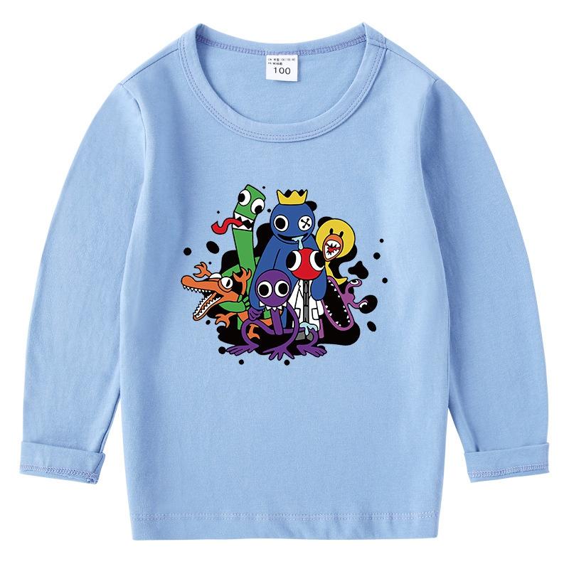 送料無料 レインボー フレンズ rainbow friends 子供服 女の子 男の子 長袖Tシャツ 綿 ロンT トップス キッズ ベビー  90 100 110 120 130 140 150｜mireiku｜05