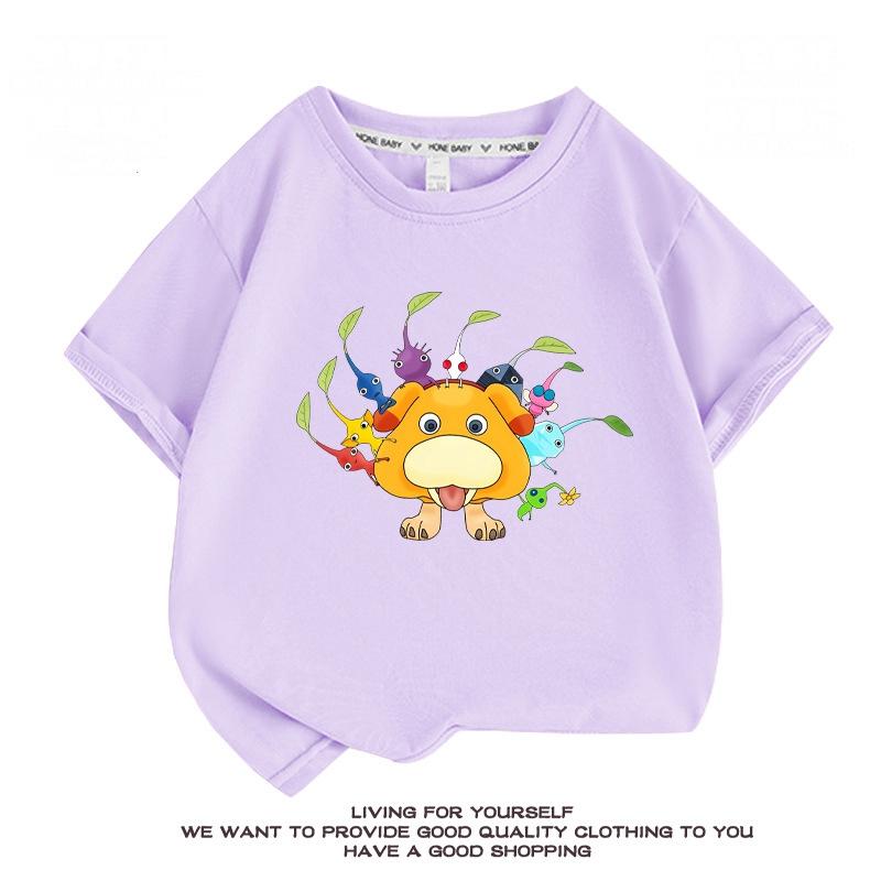 【おまけ付き】ピクミン Pikmin  ピクミン 子供服 半袖Tシャツ  通気性 肌着 柔らかい 100%綿  丸首 男の子 女の子 子ども服 小学生 トップス｜mireiku｜03