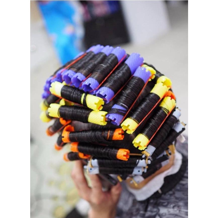 ヘアローラー コーム パーマ セット パーマロッド メイクアップ ギフト 