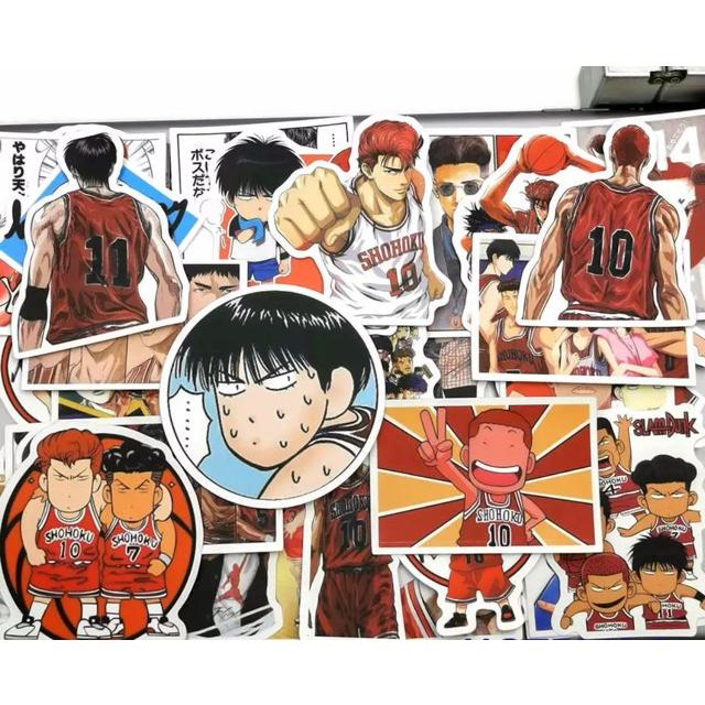 スラムダンク ステッカー 20枚 シール バスケ 桜木花道 流川楓 漫画