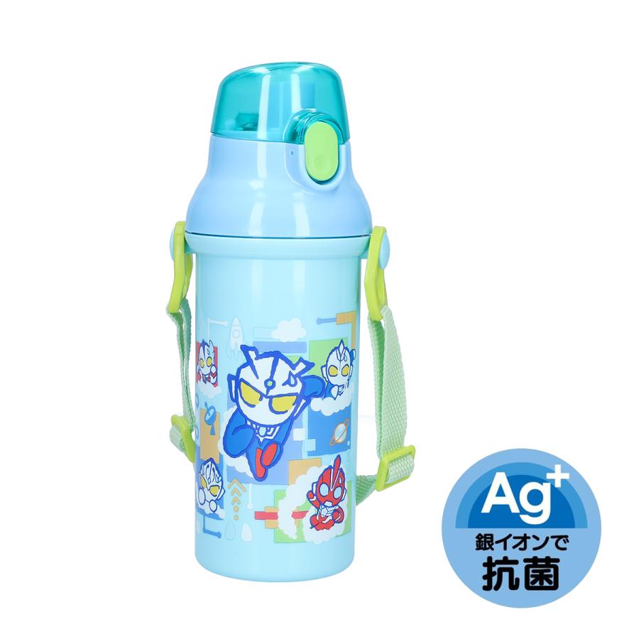 日本製）M78ウルトラマン 雲柄（プラ直飲みワンタッチボトル morimori