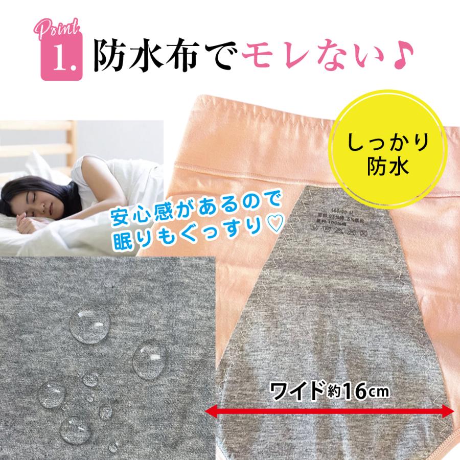 Lino Ulu [3枚セット]サニタリーショーツ ポケット付き ハイ