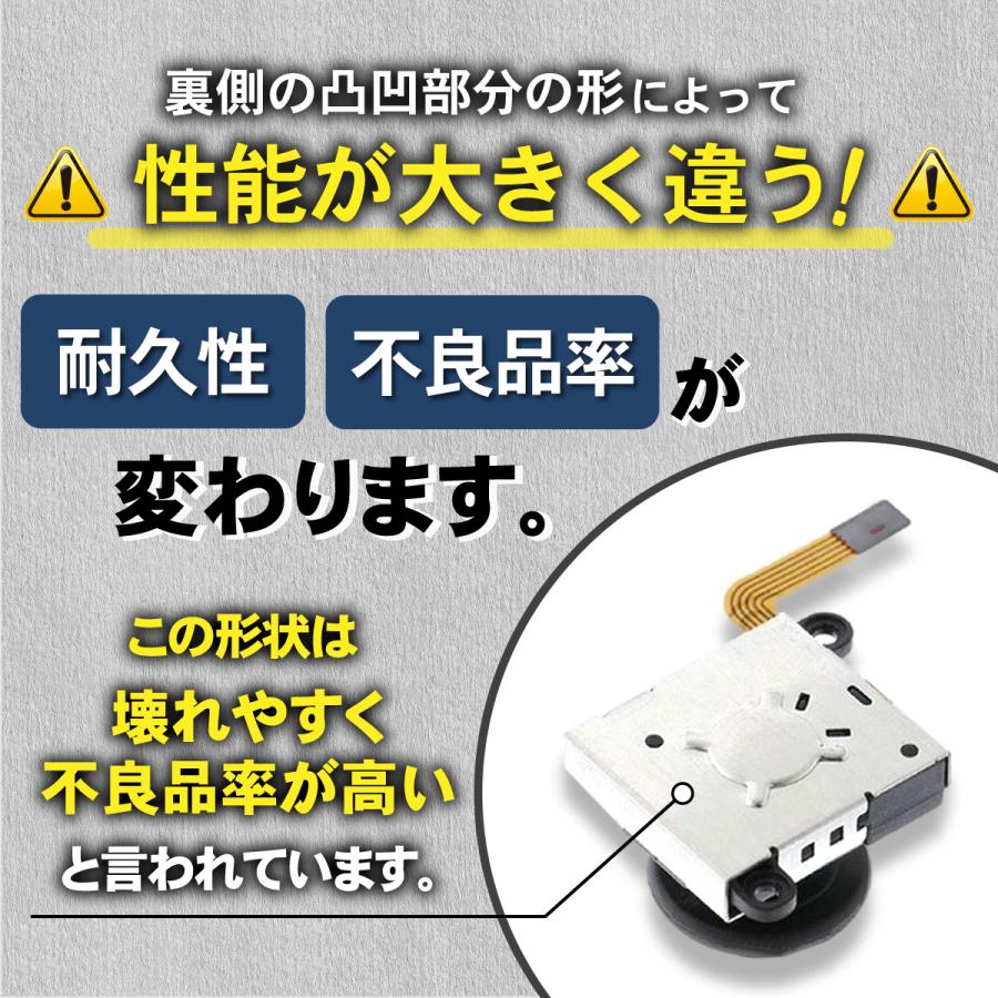 ニンテンドー スイッチ ジョイコン スティック コントローラー 修理 交換パーツ 2個セット Nintendo Switch｜miriimerii｜06