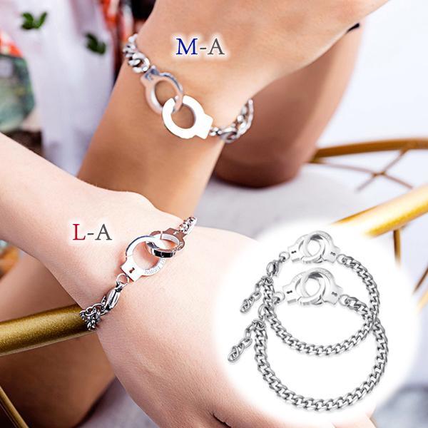 即納】ブレスレット ペアブレスレット チェーンブレスレット