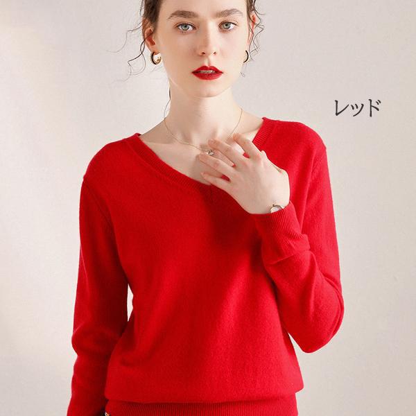 美品 カシミヤ100 ブラック ベージュ ニット カットソー♡ DESHENG (デシェン) カシミヤ100％ 12G 無地 Vネック セーター M L LL
