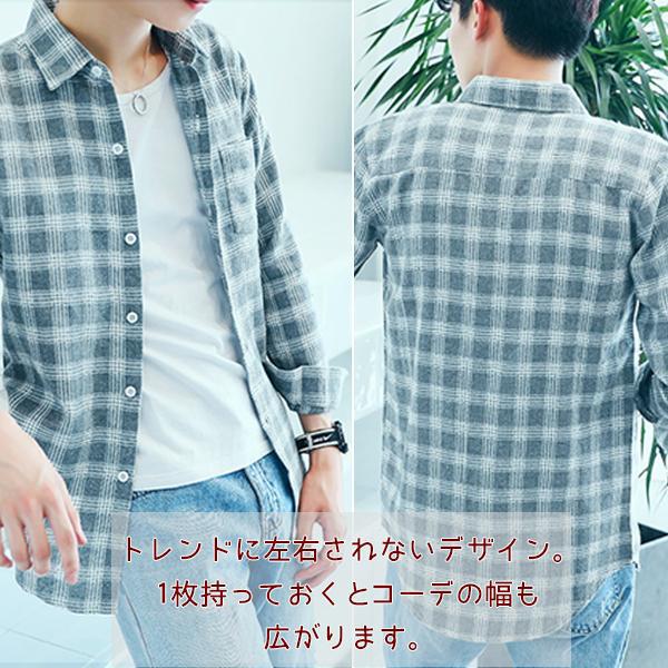 即納 メンズ 長袖シャツ 長袖 シャツ アメカジ チェックシャツ