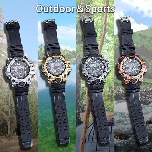 腕時計 メンズ 防水 メンズウォッチ アナデジ アナログ 日付 時計 多機能 おしゃれ かっこいい 頑丈 アウトドア M 07 Mirise Mirai 通販 Yahoo ショッピング