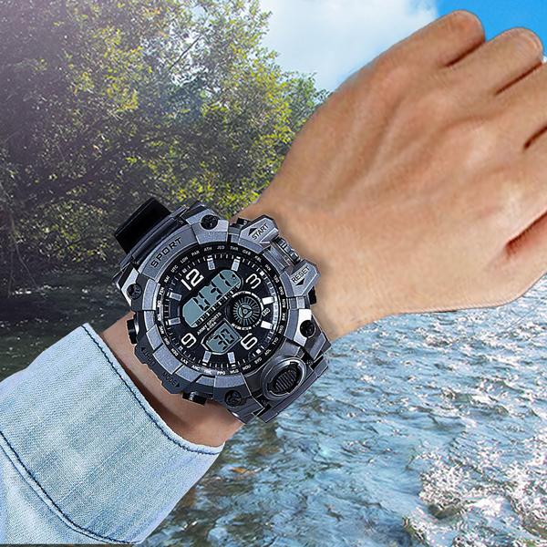 腕時計 メンズ 防水 メンズウォッチ アナデジ アナログ 日付 時計 多機能 おしゃれ かっこいい 頑丈 アウトドア M 07 Mirise Mirai 通販 Yahoo ショッピング