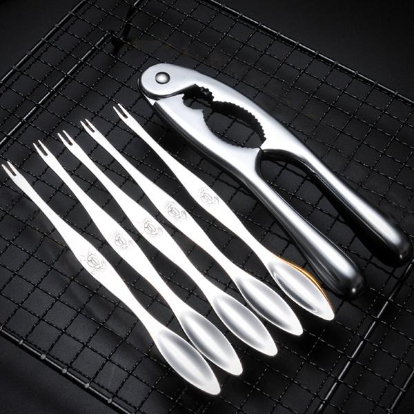 magppie crab  servers カニスプーン 6本セット Seafood Tool Sets Crab Crackers Picks Spoons Set Stainless