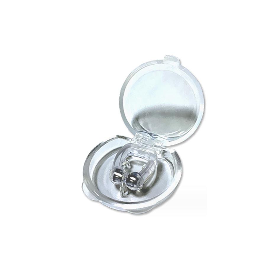 いびき防止グッズ いびきノーズクリップ 磁気鼻呼吸2個 水洗い可 専用ケース付き 即納 いびき防止 ノーズクリップ 2個セット ノーズピン 鼻ピン