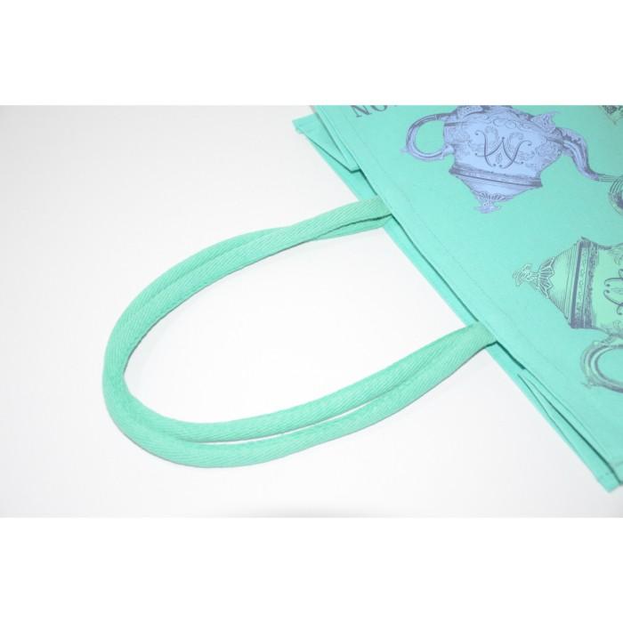 フォートナム＆メイソン ティーポット柄バッグ ジュート ロングハンドル トートバッグ（底板があって丈夫）Fortnum & Mason 日本未発売 |  | 01