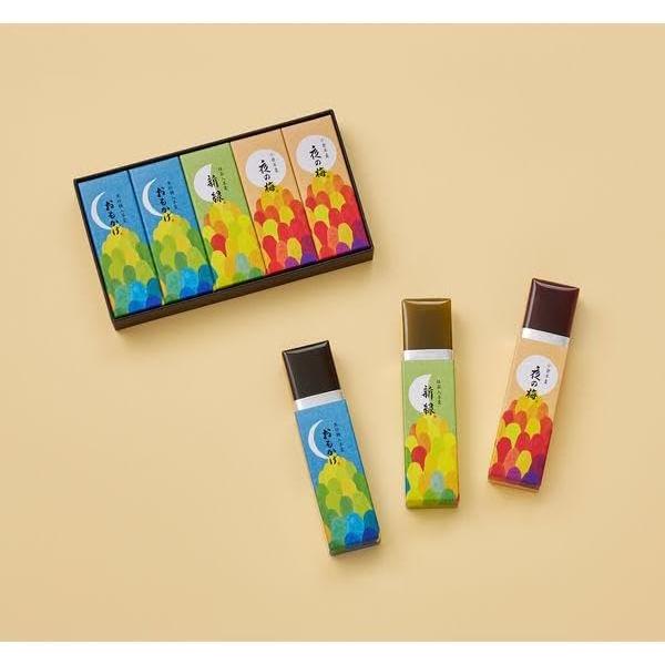 【ギフト包装】とらや 小形羊羹 5本入（夜の梅/おもかげ/新緑） 秋限定パッケージ メーカー包装 ショップバッグ付　敬老の日 お歳暮 内祝い |  | 04